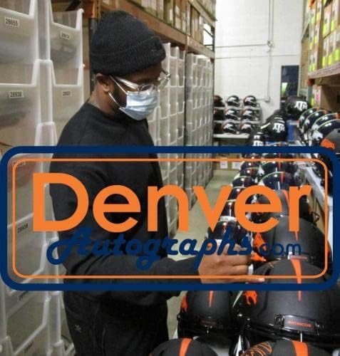 Von Miller Dedikált Denver Broncos Hiteles Napfogyatkozás Sisak SZÖVETSÉG 30044 - Dedikált NFL Sisak