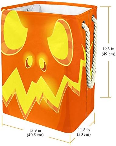 Inhomer Tök Félelmetes Halloween 300D Oxford PVC, Vízálló Szennyestartót Nagy Kosárban a Takaró Ruházat, Játékok Hálószoba