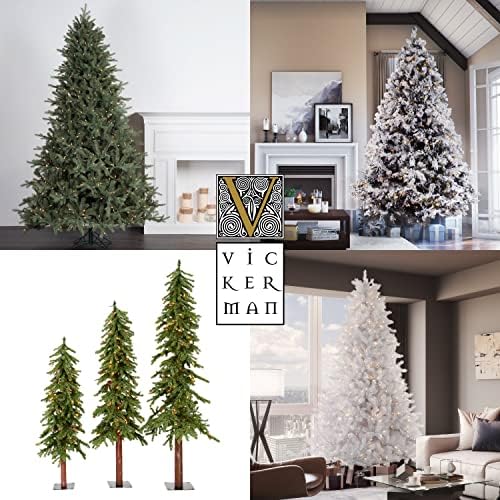 Vickerman 6.5' Durham Sarkon Mesterséges Fenyő karácsonyfa, Meleg Fehér LED Dura-világít Fény - Mű karácsonyfa - Szezonális Beltéri