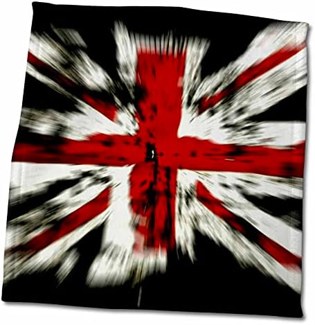 3dRose Sven Herkenrath Zászló Grafikai Tervezés az Egyesült Királyság Zászló - Törölköző (twl-236514-3)