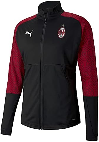 PUMA Foci vb-A. C. Milan Stadion Haza Dzseki Férfi ruházat A. C. Milan Stadion Haza, Kabát, Puma Fekete-Tangó Piros, M (75822704)