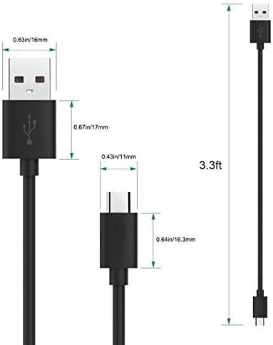 Gyors Töltés MicroUSB Kábel Művek Kompatibilis Az LG Végső 2 Lehetővé teszi a Gyors Töltési Sebesség! (5ft / 1,5 M)