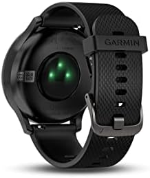 Garmin vívomove HR, Hibrid Smartwatch a Férfiak, mind a Nők,Fitness Tracker, Fekete/Fekete, Nagy (Megújult)