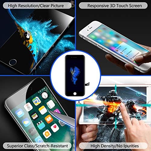 az iPhone 7 Plus Képernyő Cseréje 5.5 Hüvelykes Fekete, Diykitpl 3D-s Touch LCD-Képernyő Digitizer Csere a A1661,A1784,A1785, a Javító Eszközök