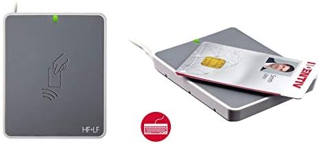Identiv uTrust 3721 F Érintés nélküli Smart Kártya Olvasó Billentyűzet Emulációt (Alacsony Frekvencia) 905593-2