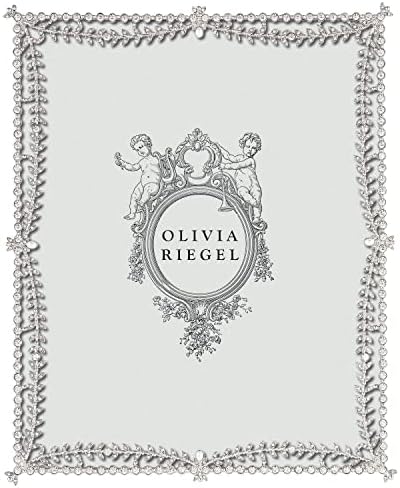 Olivia Riegel Kensington Ezüst Osztrák Crystal/Gyöngy, 8x10-es Keret, 8x10