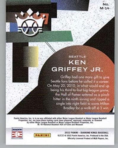 2022 Panini Gyémánt Királyok Maestros 14 Ken Griffey Jr. Seattle Mariners Baseball Trading Card