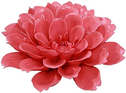 ALYCASO Kerámia Virág, Fali Dekor Mesterséges 3D Virág Wall Art Nappali Haza Előszoba Hálószoba, Konyha Parasztház Fürdőszoba, Étkező, Tianzhu