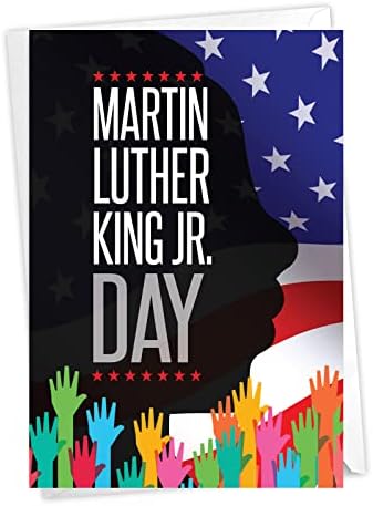 NobleWorks Martin Luther King Jr. Nap üdvözlőlap 5 x 7 Hüvelyk Boríték (1 Kártya) MLK Álma C10354MKG