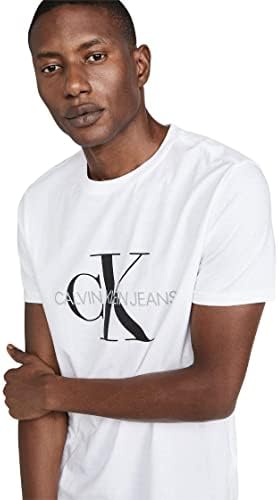 Calvin Klein Férfi Rövid Ujjú Legénység Nyak Pamut Monogram Logo Póló