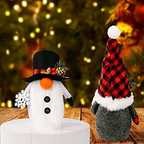 Tökéletes Karácsonyi Dekorációs Ajándék,3pcs svéd Plüss Mikulás a manók,Karácsonyi svéd Gnome Plüss Baba Hóember,Rénszarvas,