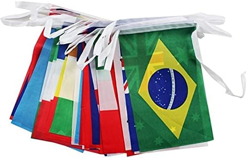 Zzple Újonnan 32 Zászlók String Zászló Országban Szerte A Világon Nemzetek Zászló világbajnokság 32 Csapat Olimpiai Játékok