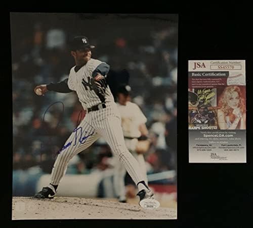 Mariano Rivera New York Yankees KORAI KARRIER ALÁÍRT 8x10-es Színes Fénykép SZÖVETSÉG - Dedikált MLB Fotók
