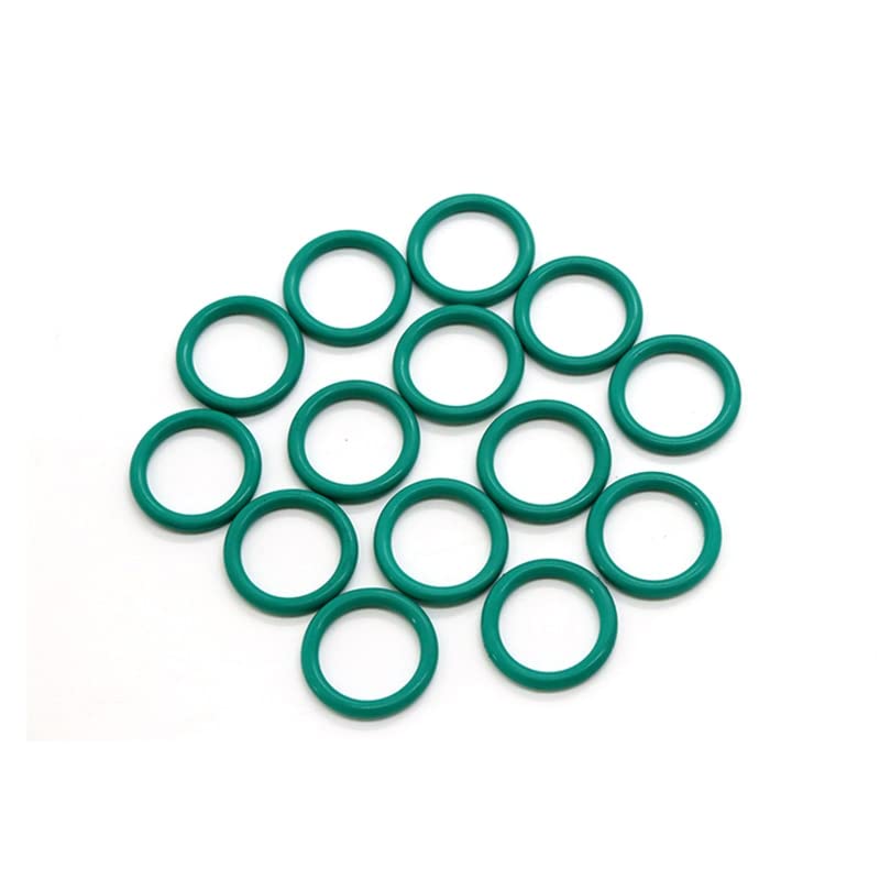 10db Zöld Fluor Gumi(FKM) O-Gyűrű OD 5-70mm Gyűrű Tömítések Vastagsága 2 2.4 3.1 mm hőállóság 280° - (Méret: 10mm x 2.4 mm)
