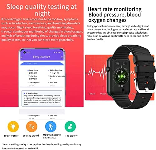 ENKUODE Intelligens Karóra 1.57 Teljes érintőképernyő Fitness Karóra pulzusmérő Aludni Monitor Sport Smartwatch Vízálló Tevékenység Tracker