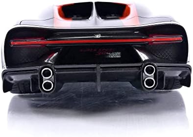 Bugatti Chiron Super Sport 300+ Matt Fekete Narancs Csíkos világrekordot 304.773 mph 1/18 Modell Autó végsebessége TS0363