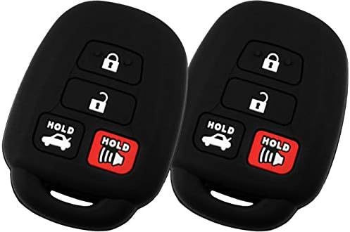 KeyGuardz Kulcsnélküli Bejegyzés Távoli Autó távirányító Külső Héj Takarja védőtok Toyota Camry Corolla Rav4 HYQ12BDM (Csomag 2)