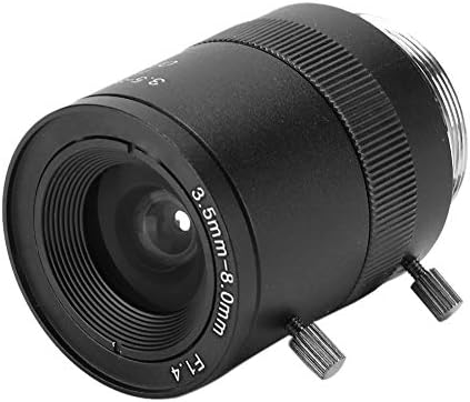 Rekesz Lencse, 3.5-8mm 720P Alumínium Ötvözet CS Mount F1.4 CCTV Kamera Kézi