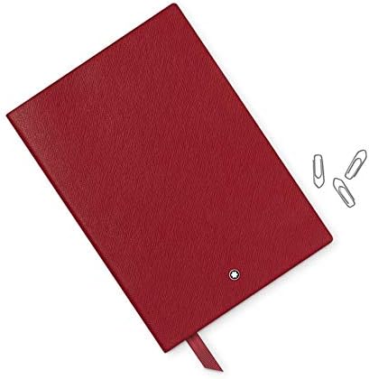 Montblanc Notebook 116521 Jól Írószer 146 Piros – Elegáns Puha Borító Lap – Bélelt Notebook Bőr Kötelező – A5