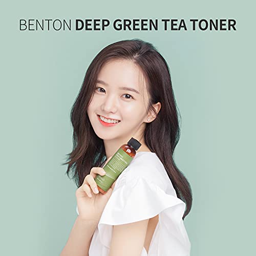 BENTON Mély Zöld Tea Toner 150ml (5.07 fl.oz.) - Tápláló & Hidratáló Arc Festék száraz, Érzékeny Bőr, Bőr Nyugtató & Tisztító