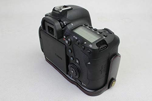 PU Bőr Fél Kamera Esetében a Táska Fedelét, Alsó Nyitás Verzió Canon EOS 6D Mark II 6DII 6DM2