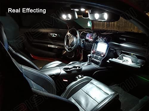 Xpismii 7 Darab Fehér 6000K Belső LED-es Fény Szett Csomag Kompatibilis Ford Mustang 2010 2011 2012 2013 2014, az Elhelyezés
