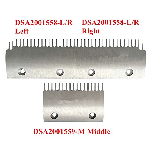 10db/Csomag DSA2001558-L/R Mozgólépcső Fésűje L147 W91.6 Telepítse a Méret 90 17T Bal