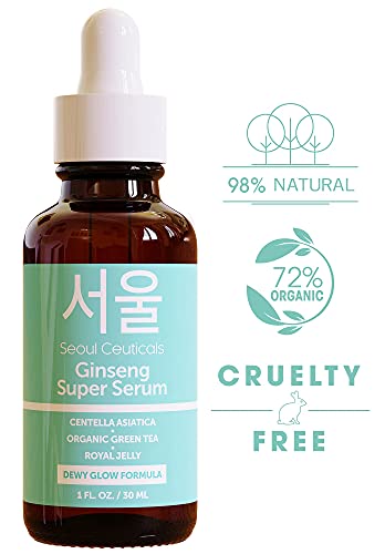 Koreai bőrápoló Ginseng Hidratáló Szérum – koreai Szépség Bőrápoló Zöld Tea Ragyogás Szérum – K Szépség bőrápolás Tartalmaz,