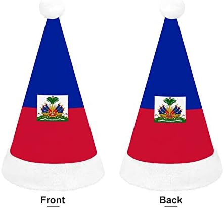 Zászló Haiti Karácsonyi Mikulás Kalap Piros Karácsonyi Sapka Ünnep Kedvez Új Évet Ünnepi Party Kellékek