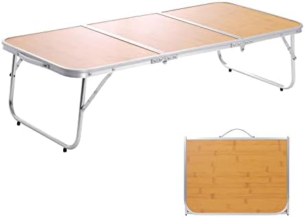 Moosinily Összecsukható Kemping Asztal Hordozható Piknik Asztal 3 Méteres Összecsukható Asztal Könnyű Kerti Asztal, Alumínium Lábak Fogantyú