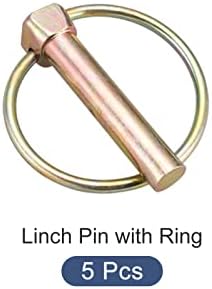 METALLIXITY linch, akkor távozhat Pin Gyűrű (10mmx50mm) 5db, szénacél linch, akkor távozhat Csapok Zár Klip Rögzítőelem Pin - Ház