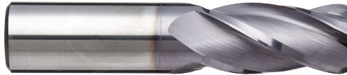 A Sandvik Coromant R216.64 Keményfém Golyó Orra Végén, Malom, Metrikus, TiAlN Monolayer Kivitelben, 30 Fok Helix, 4 Fuvola, 100 mm