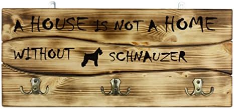 Schnauzer, egy Fából készült Fal peg, Fogas A Kép egy Kutyát