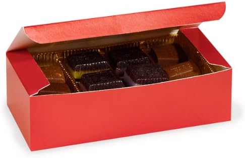 Csomag 100, Piros Édességet Dobozok Szilárd 1 Lb 7 X 3,5 X 2 1 db Doboz Készült Az USA-ban A Candy / Finom Csokoládé & Caramel
