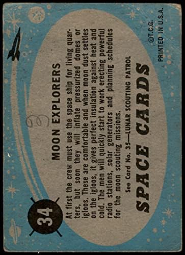 1957 Topps 34 Hold Felfedezők (Kártya) FAIR