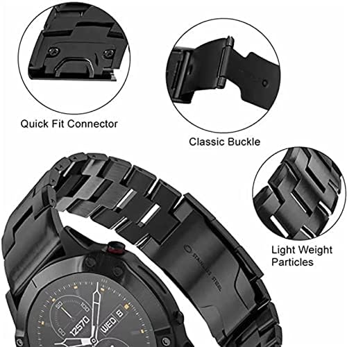 FACDEM Quick Fit Titán Ötvözet+Rozsdamentes Acél Watchband A Garmin Fenix 7X 7/6 6X 5X Pro Plusz Heveder Zenekar MARQ/Enduro Öv, Karkötő