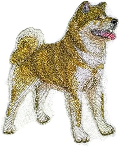 Csodálatos Egyéni Kutya Portrék [Akita] Hímzés IronOn/Varrni Patch [5.0 X 4.0][Készült az USA-ban]