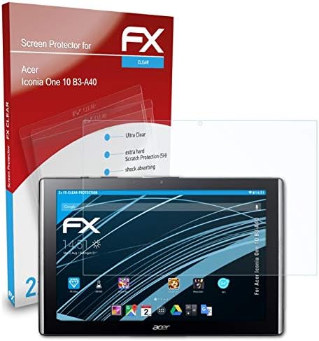 atFoliX Képernyő Védelem Film Kompatibilis Acer Iconia Egy 10 B3-A40 képernyővédő fólia, Ultra-Tiszta FX Védő Fólia (2X)
