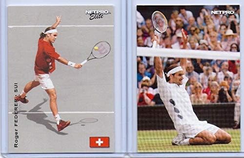 (2) Roger Federer 2003 NETPRO Elit 1. Soha Nyomtatott Újonc Kártya SOK! Tenisz Legenda!