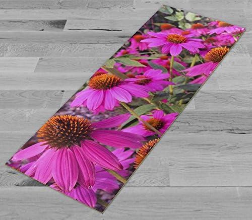 Pimp My Yoga Mat - Echinacea Mező - Eredeti Mű 72x24 a Jóga Szőnyeg/Pilates Matrac, 1/8 Vastag