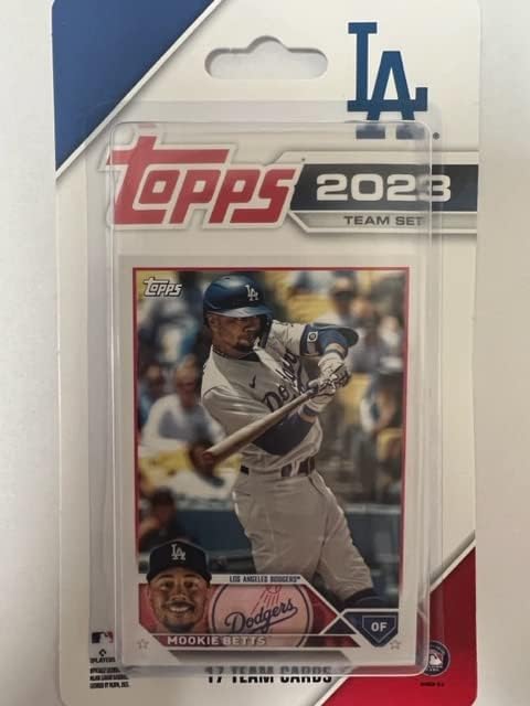 2023 Topps MLB Baseball Los Angeles Dodgers Teljes Gyári Csapat Set - 17 Kereskedelmi Kártyák