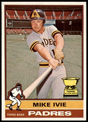 1976 Topps 134 Mike Ivie San Diego Padres (Baseball Kártya) EX/MT+ Padres