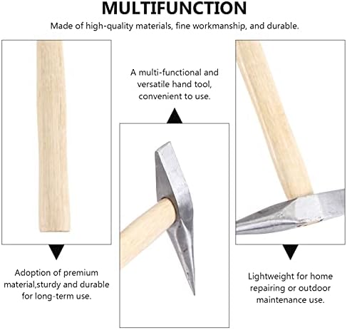 DOITOOL Hegesztés Forgácsolás Kalapács Acél Tack Kalapács, Fa nyele Szabadtéri Szétszerelés Eszköz Eltávolítása, Javítása Ezüst