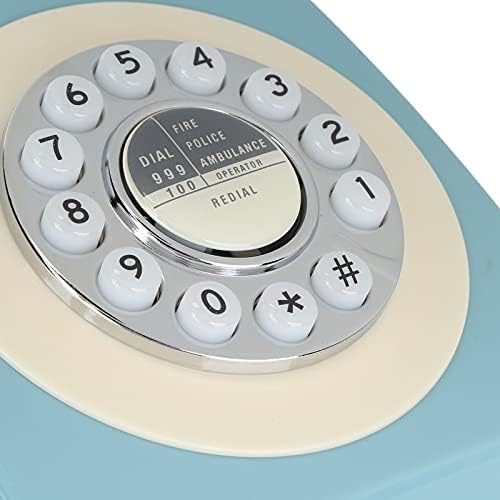 CT‑8019 Retro Vezetékes Telefon, Classic Rotary Design Régimódi Vezetékes Asztali Telefon, Otthoni vagy Irodai