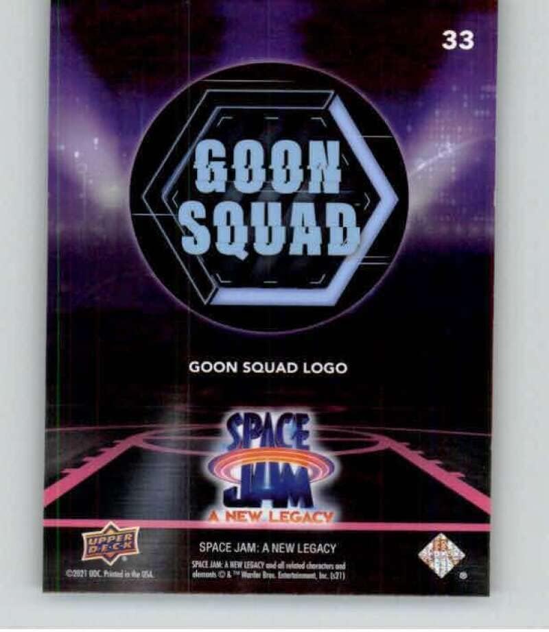 2021 Felső Szint Space Jam Egy Új Legacy Kék 33 Goon Squad Trading Card Logó