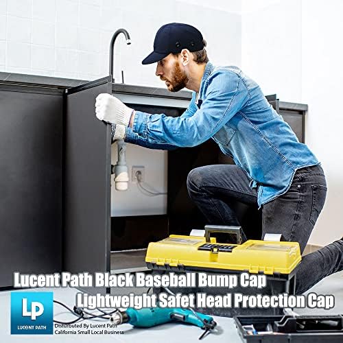 3 Csomag Fekete + 3 Csomag Kék - Lucent Út Baseball Bump Kap Nehéz Sapka Bukósisak, Biztonsági Kupakkal, a Férfiak, mind a Nők