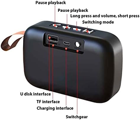 Tek Styz Hangszóró Kompatibilis A Sony Xperia E3 Szövet Design 3W Játékidő 6H Beltéri, Kültéri Utazási (PIROS)