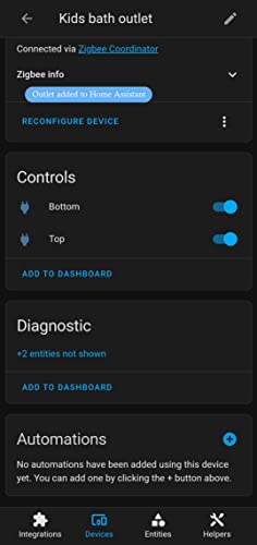 Zigbee Touch Smart Fali csatlakozó, Kompatibilis Alexa, a Google Haza, Hubitat, valamint HA