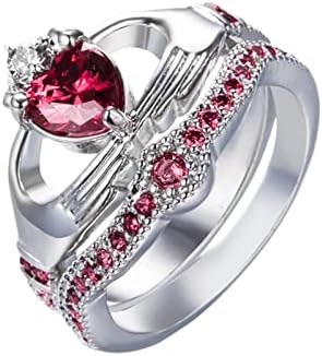2023 Új Ajándék Fehér Kő Ékszer Kézzel készített Vágott Luxus Gyűrű, Eljegyzési Gyűrűk, Ékszerek, a Nők Vintage (Sárga, 8)