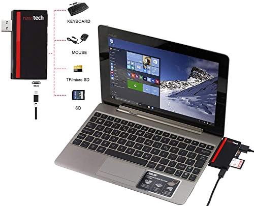 Navitech 2 az 1-ben Laptop/Tablet USB 3.0/2.0 HUB Adapter/Micro USB Bemenet SD/Micro SD Kártya Olvasó Kompatibilis A Lenovo S145 15.6